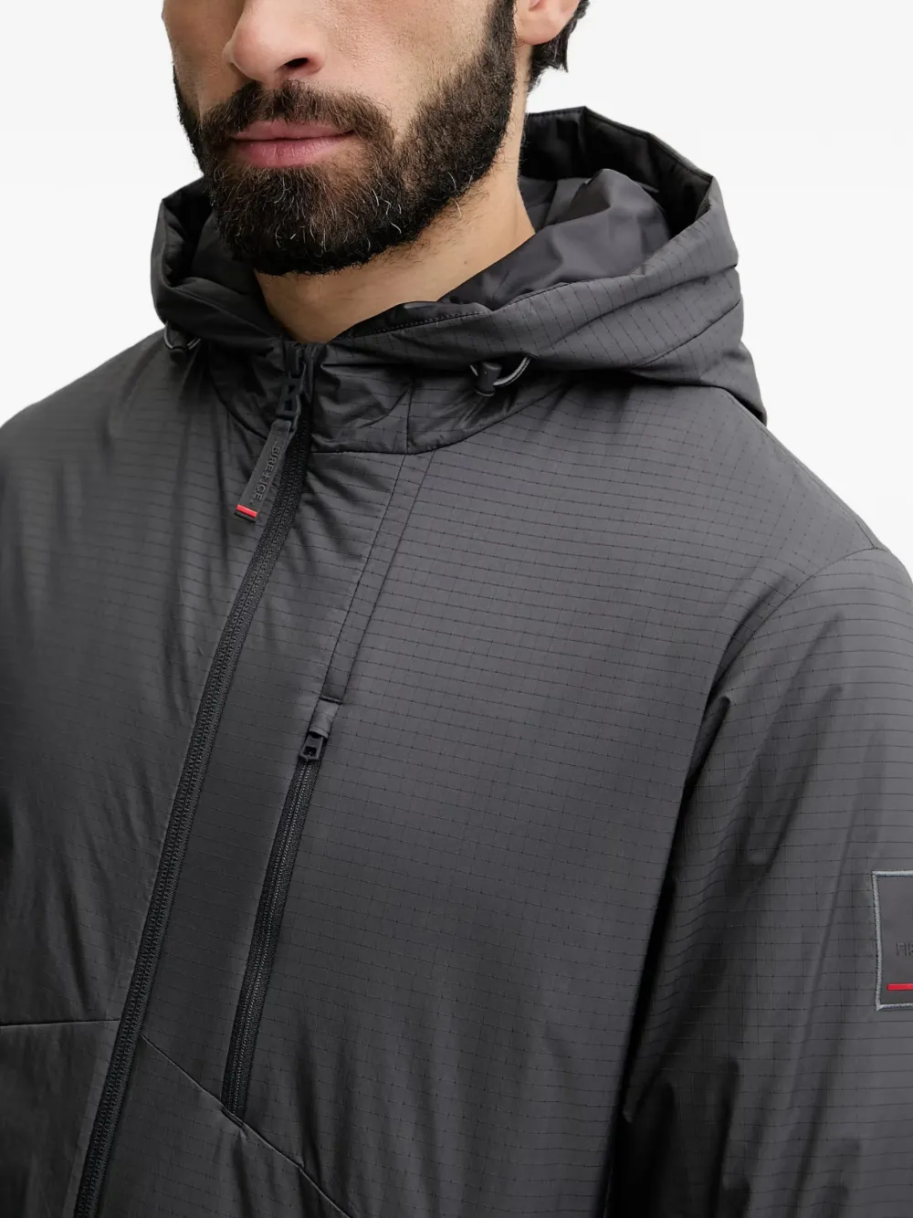 BOGNER FIRE+ICE Jared jack met logopatch Grijs
