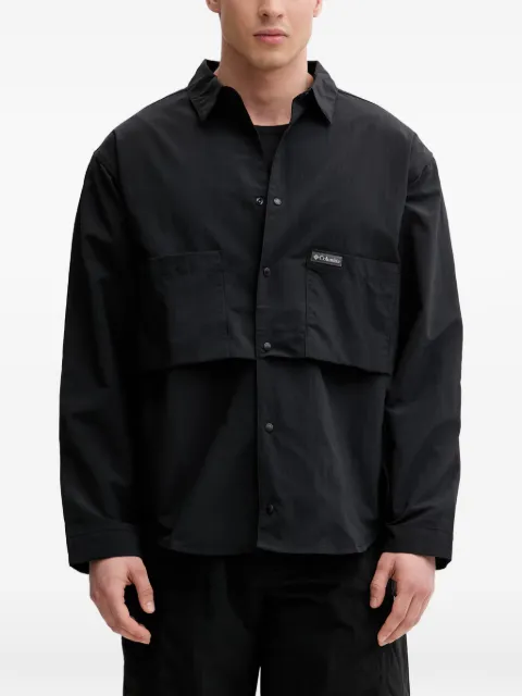 Columbia Chill Creek logo-patch press-stud shirt
