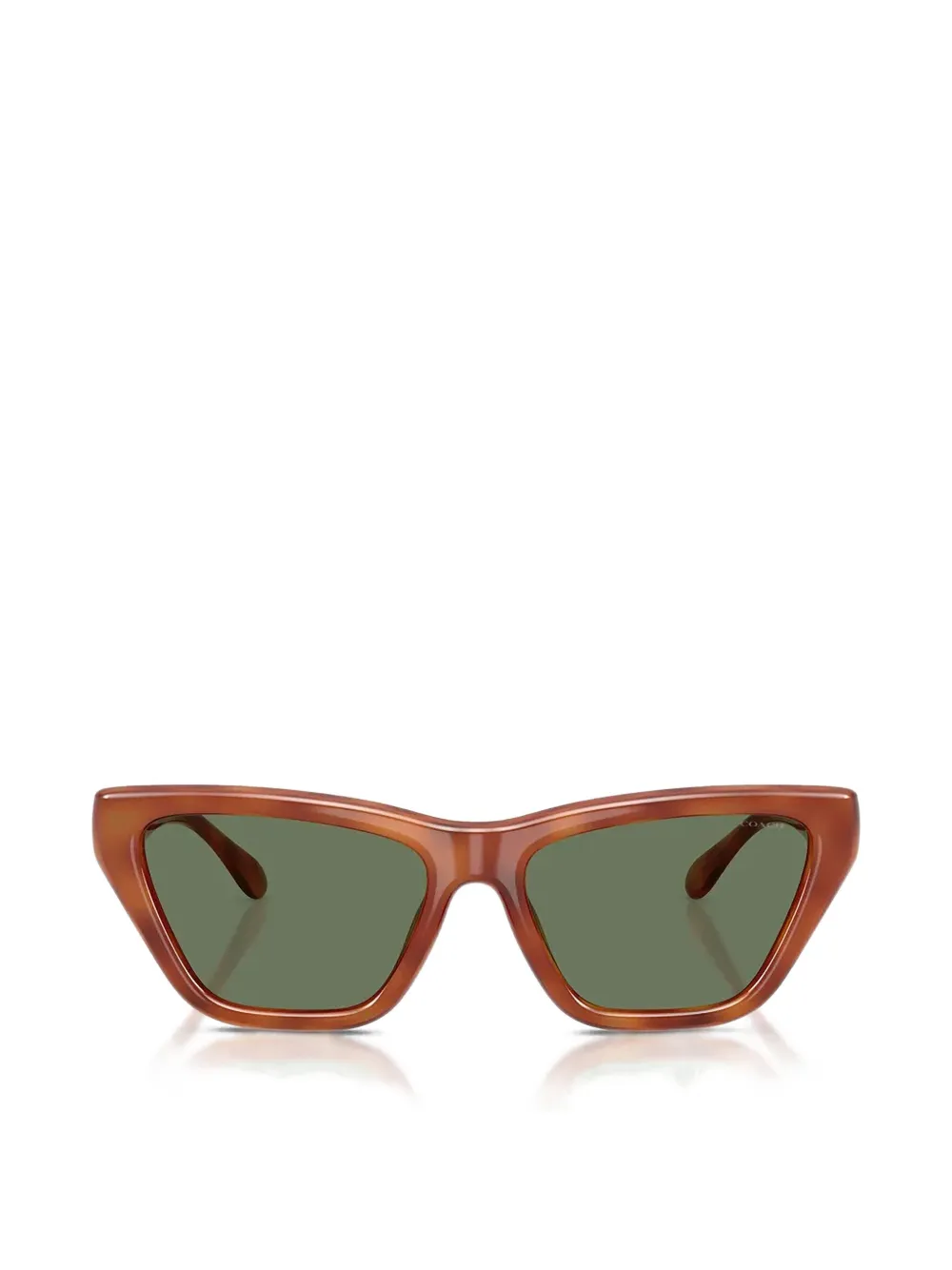 Coach CDP33 tortoiseshell-effect cat-eye sunglasses - Braun