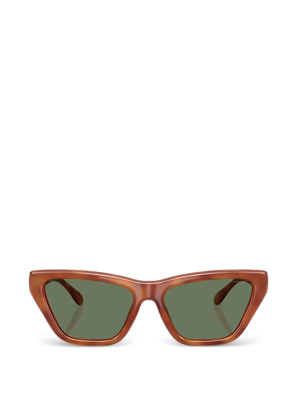 Coach CDP33 tortoiseshell-effect cat-eye sunglasses - Braun