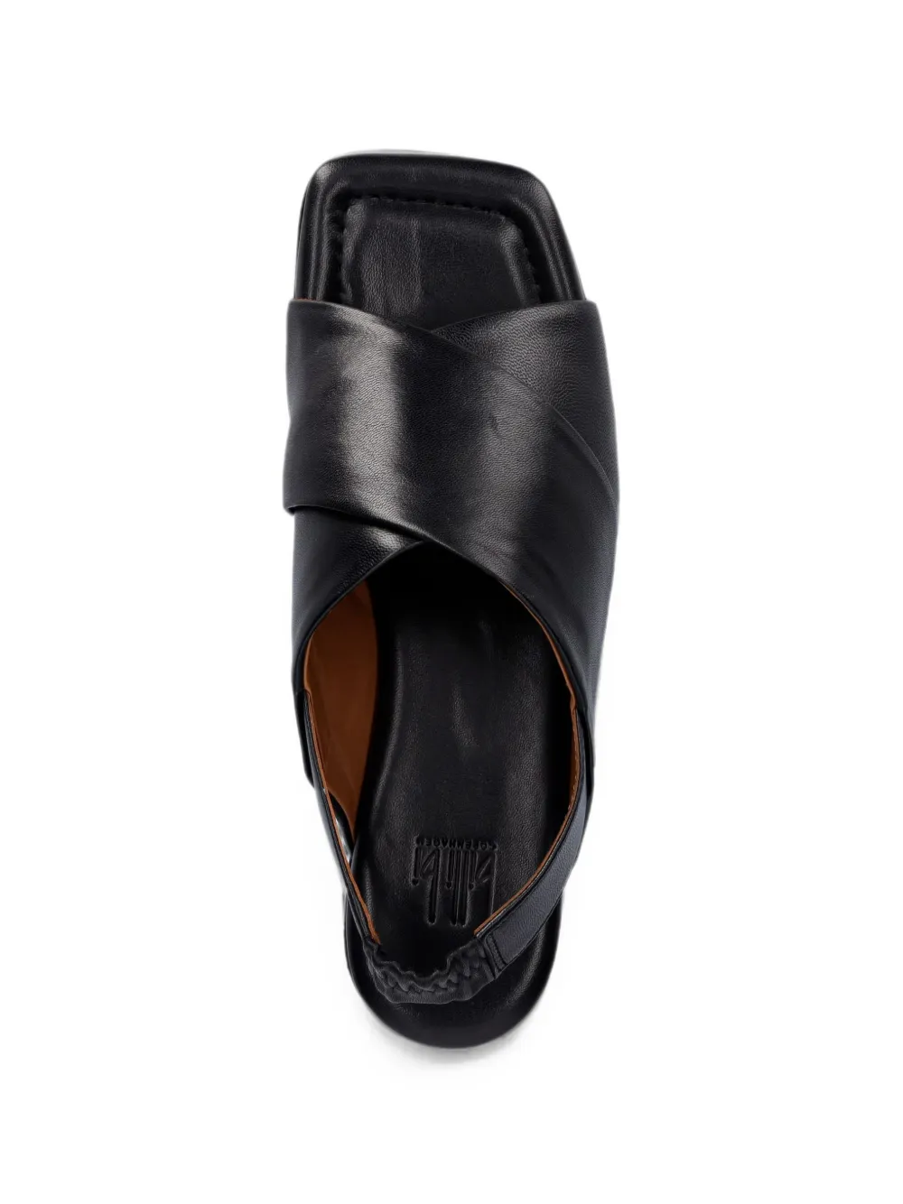 BILLI BI cross-strap slingback sandals Zwart
