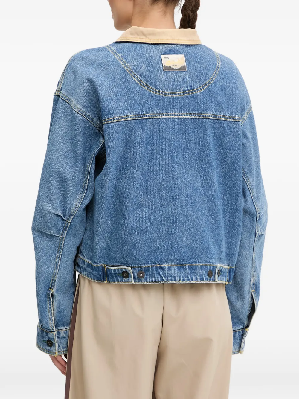 Columbia Sportswear Twee Acker Rock denim jack met fleece voering Blauw