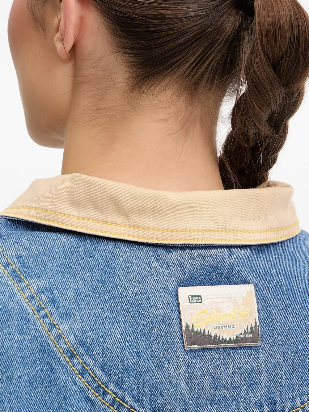 Columbia Sportswear Twee Acker Rock denim jack met fleece voering Blauw