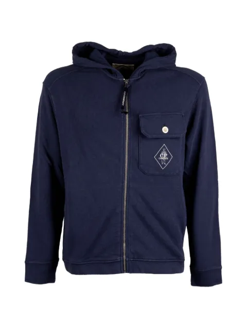 C.P. Company hoodie Malfilè à fermeture zippée