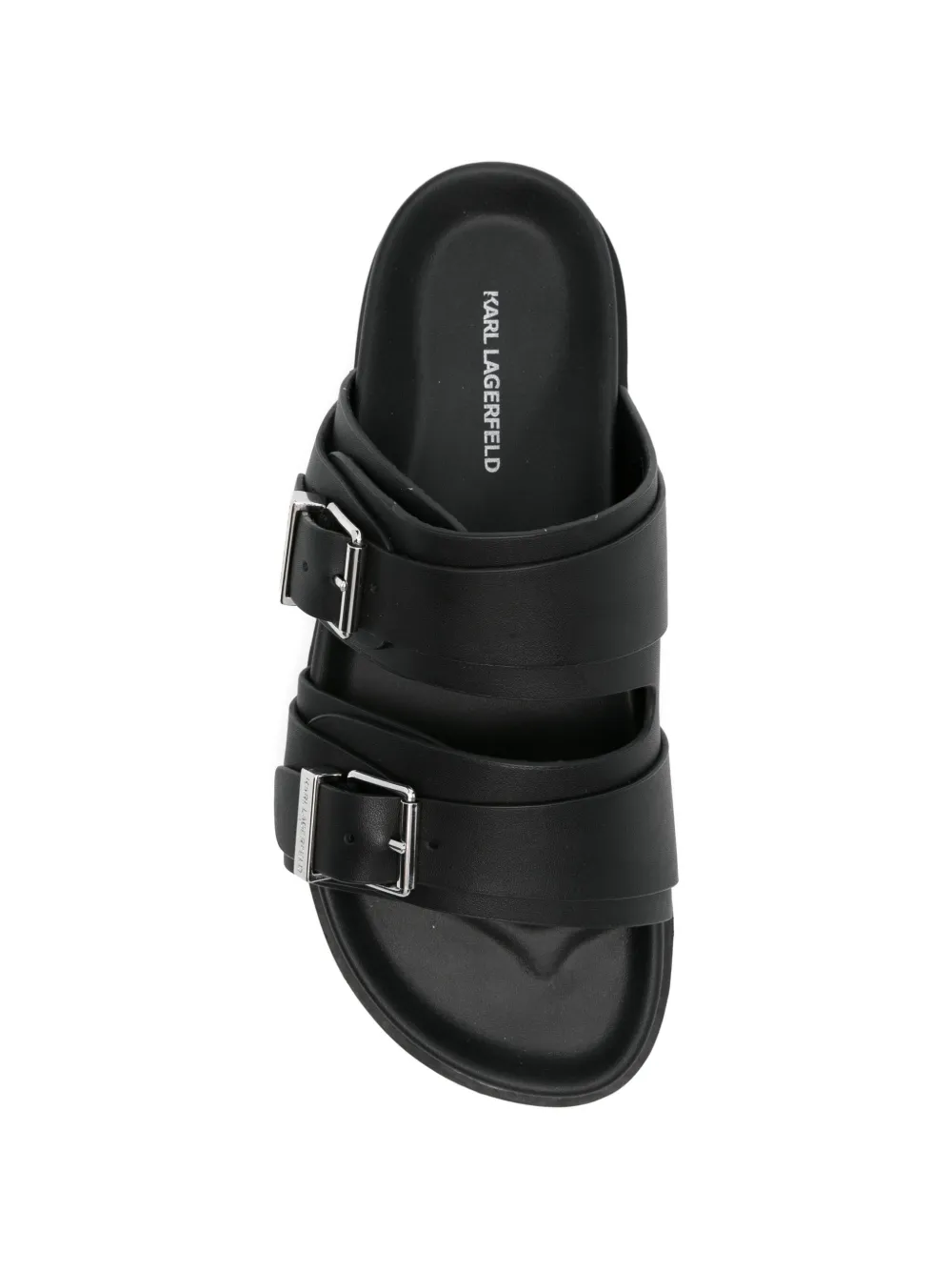Karl Lagerfeld Kaden double-buckle sandals Zwart