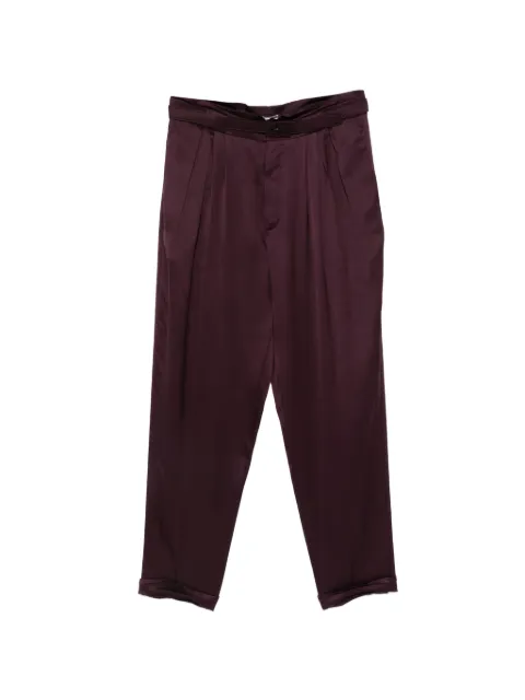 Saint Laurent pleated belted trousers