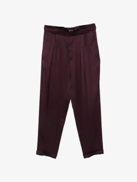 Saint Laurent pleated belted trousers