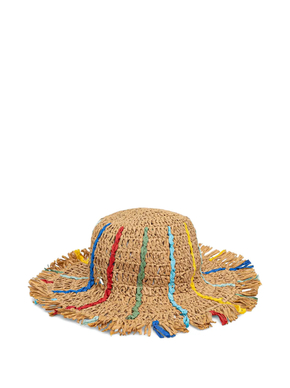 Patrizia Pepe logo-plaque fringed hat - Toni neutri