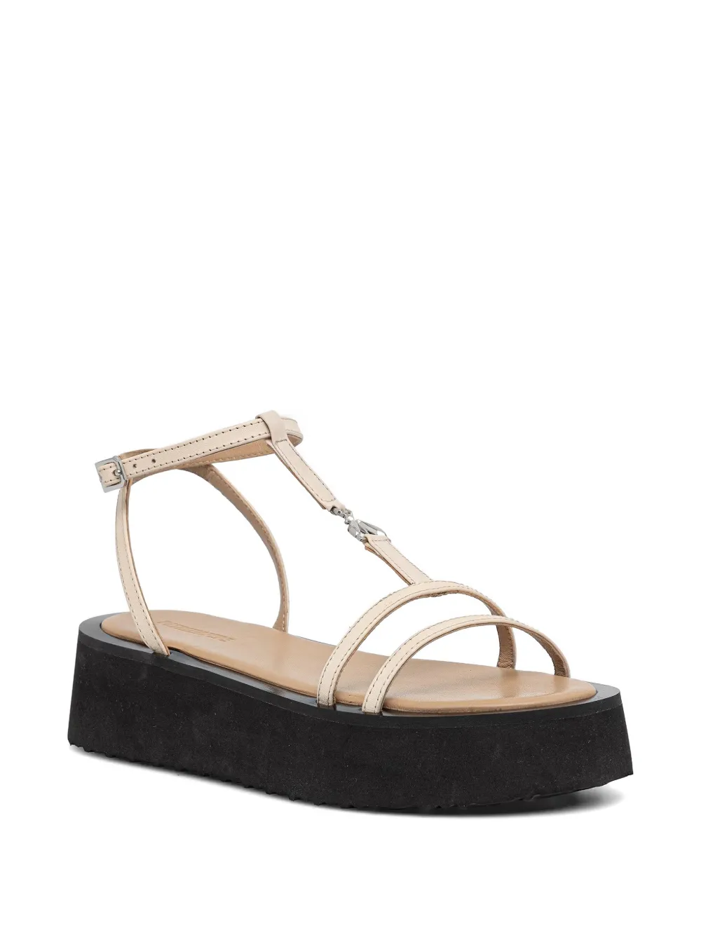 Patrizia Pepe Fly-detail platform sandals Beige