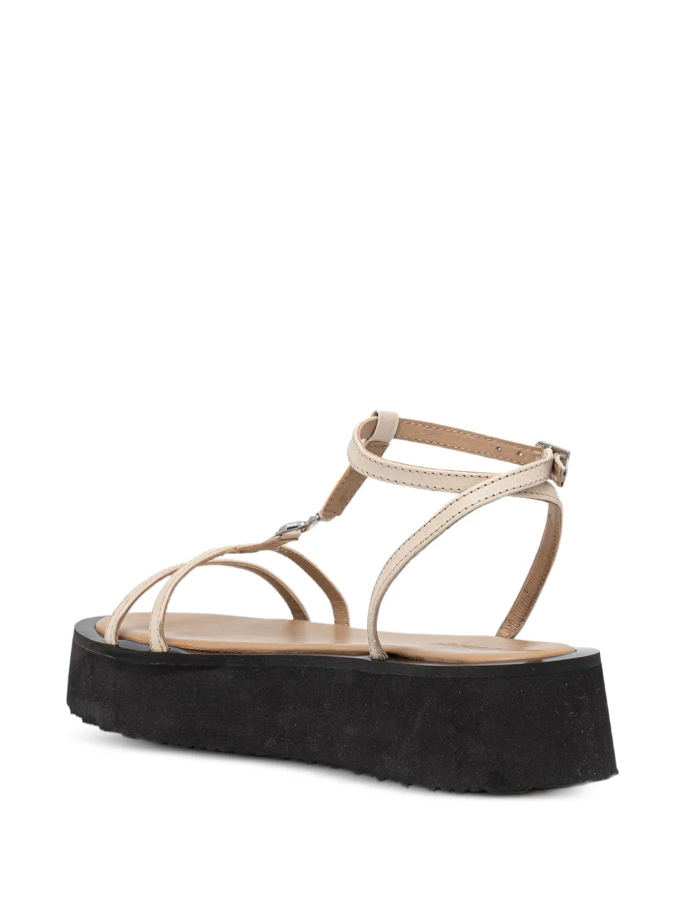 Patrizia Pepe Fly-detail platform sandals Beige