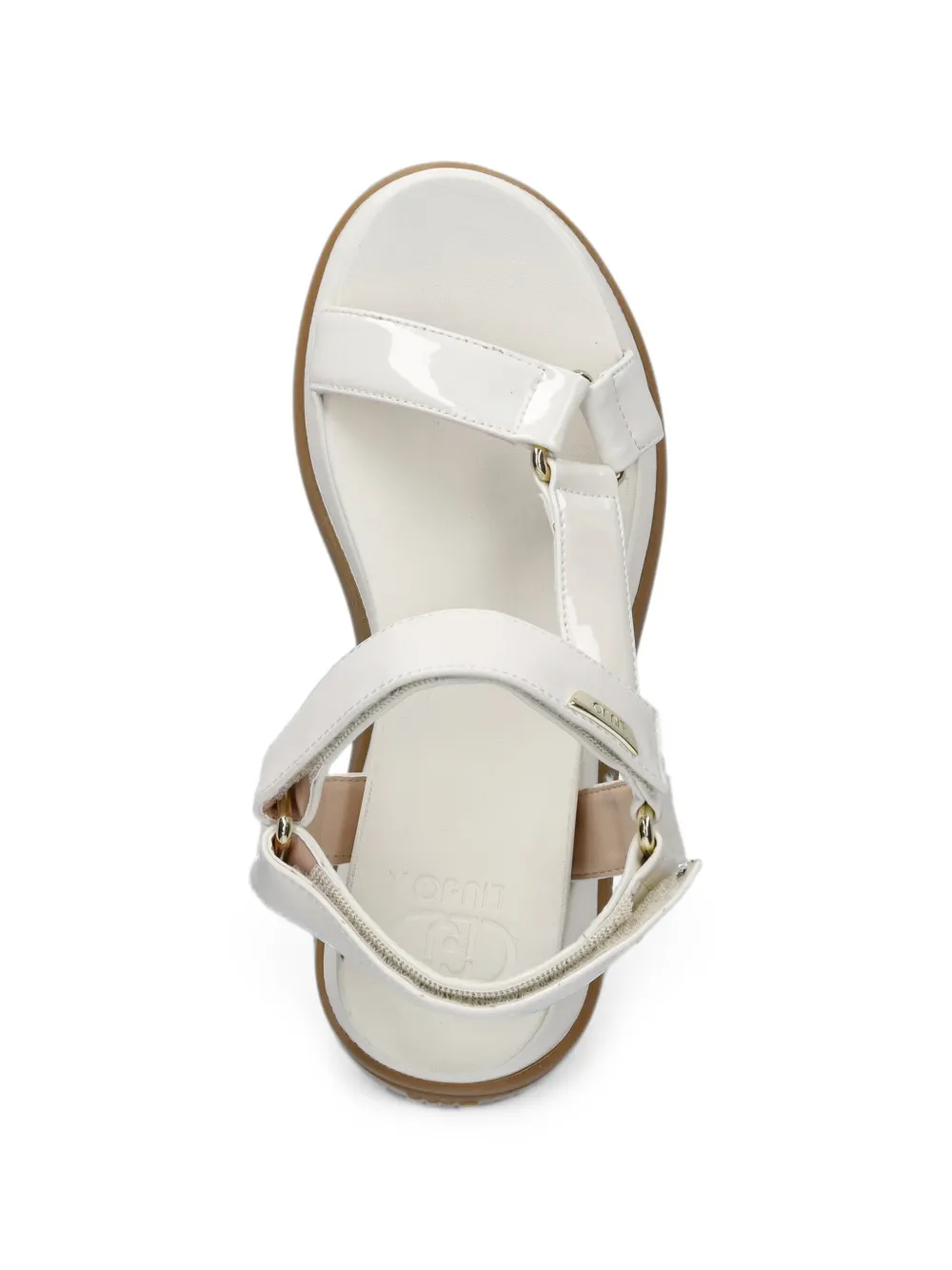 LIU JO touch-strap platform sandals Wit
