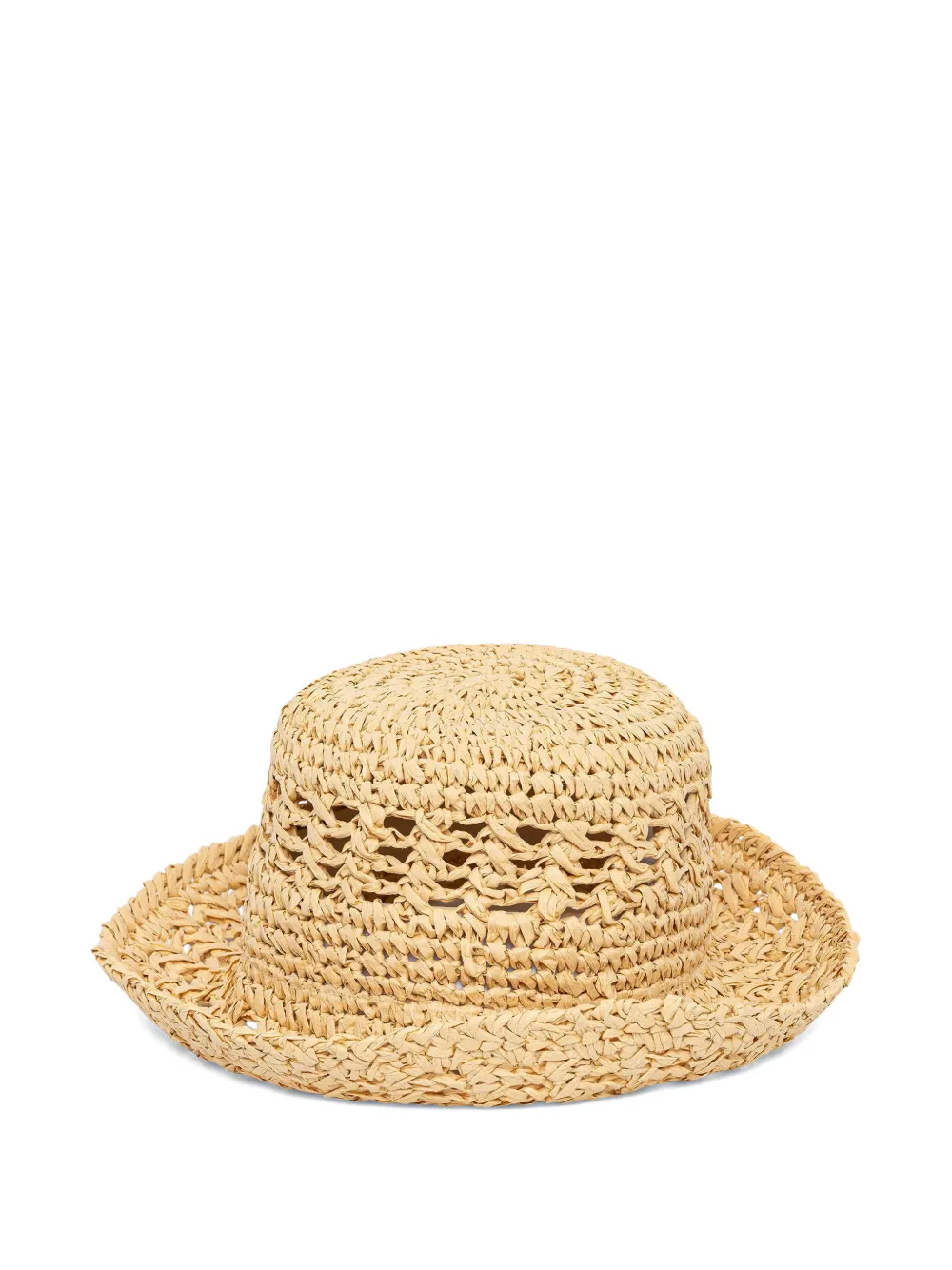 Patrizia Pepe Vissershoed met geborduurd logo Beige