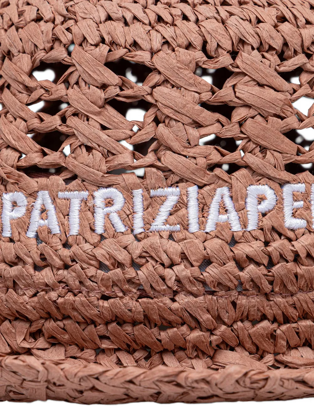Patrizia Pepe Vissershoed met geborduurd logo Bruin