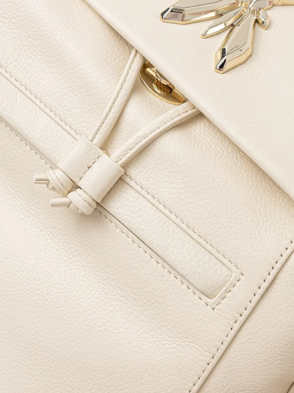 Patrizia Pepe Fly leren rugzak Beige