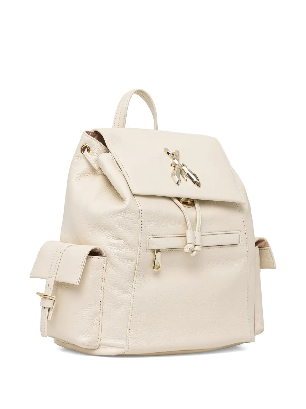 Patrizia Pepe Fly leren rugzak Beige
