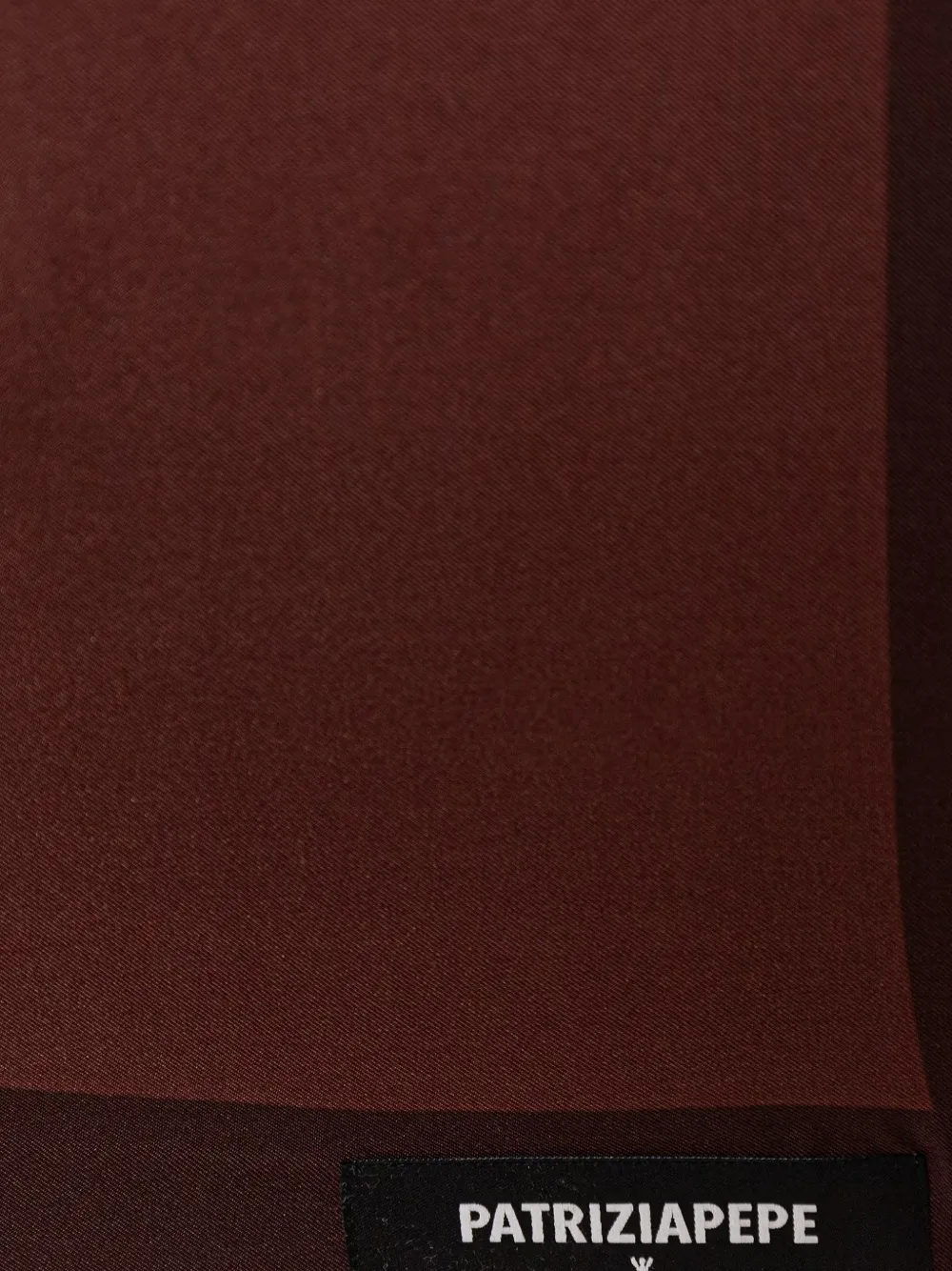 Patrizia Pepe Sjaal met logopatch Bruin