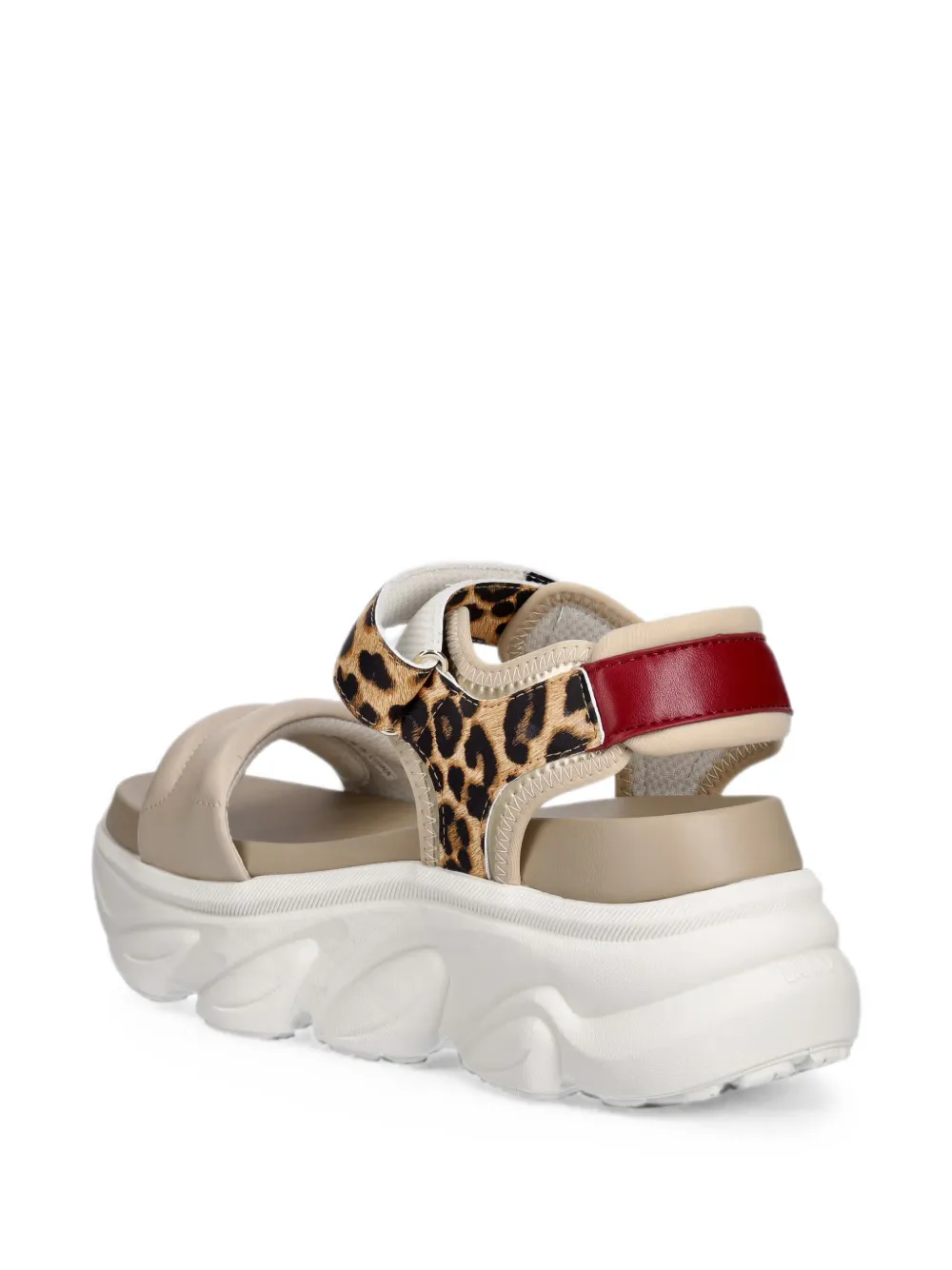 LIU JO leopard-print chunky-sole sandals Beige