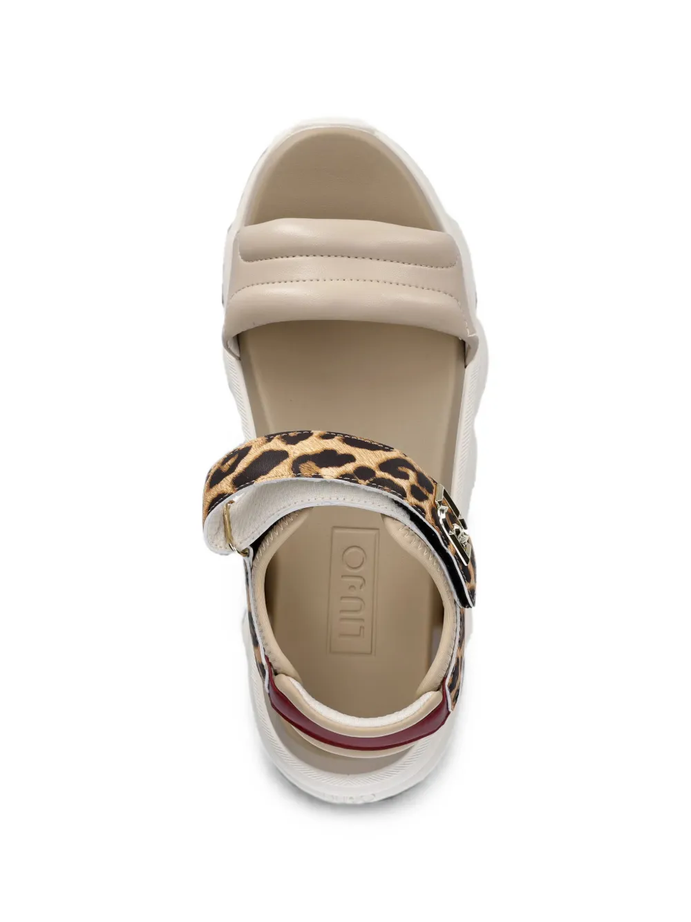 LIU JO leopard-print chunky-sole sandals Beige