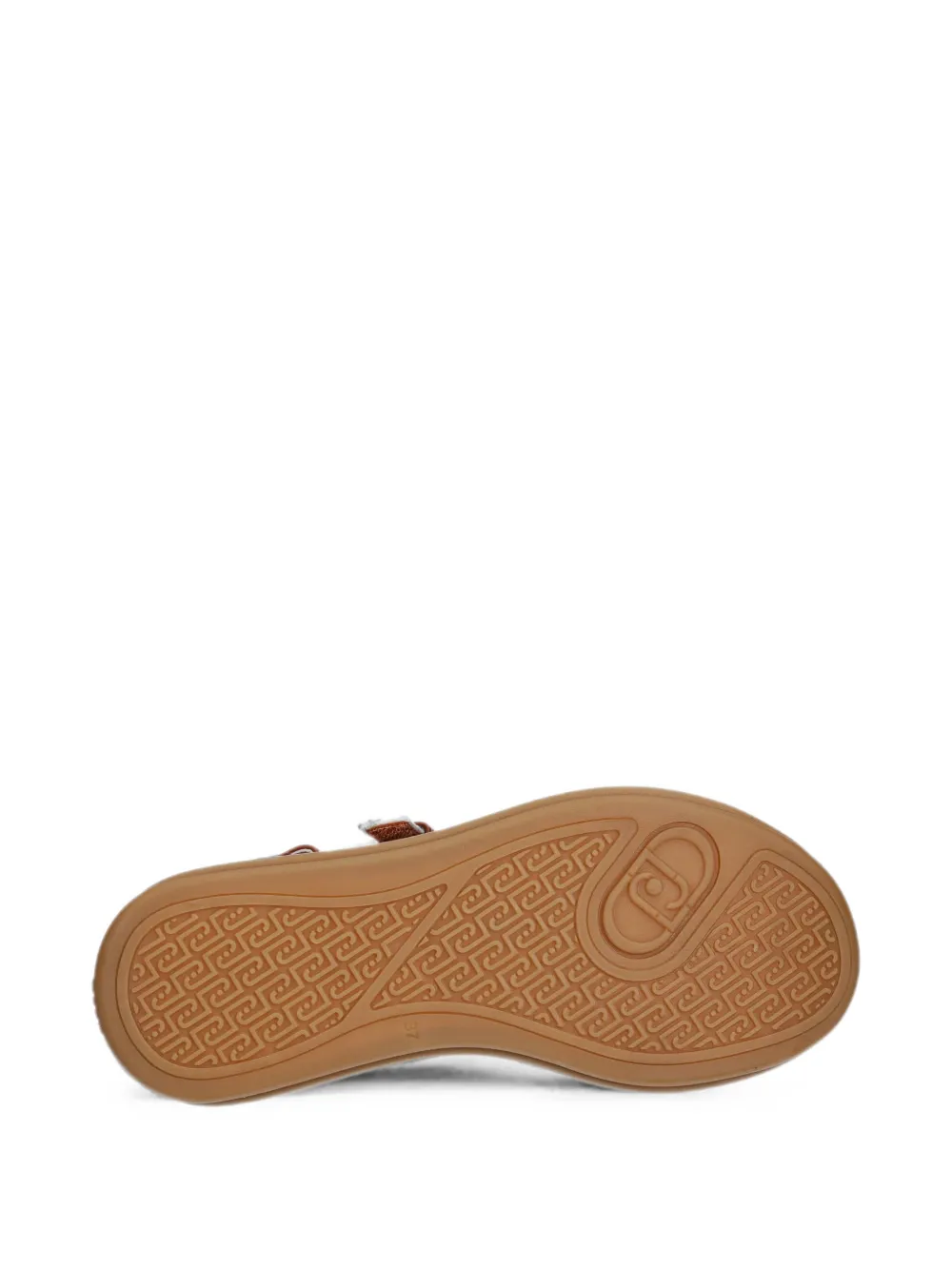 LIU JO monogram-pattern touch-strap sandals Bruin