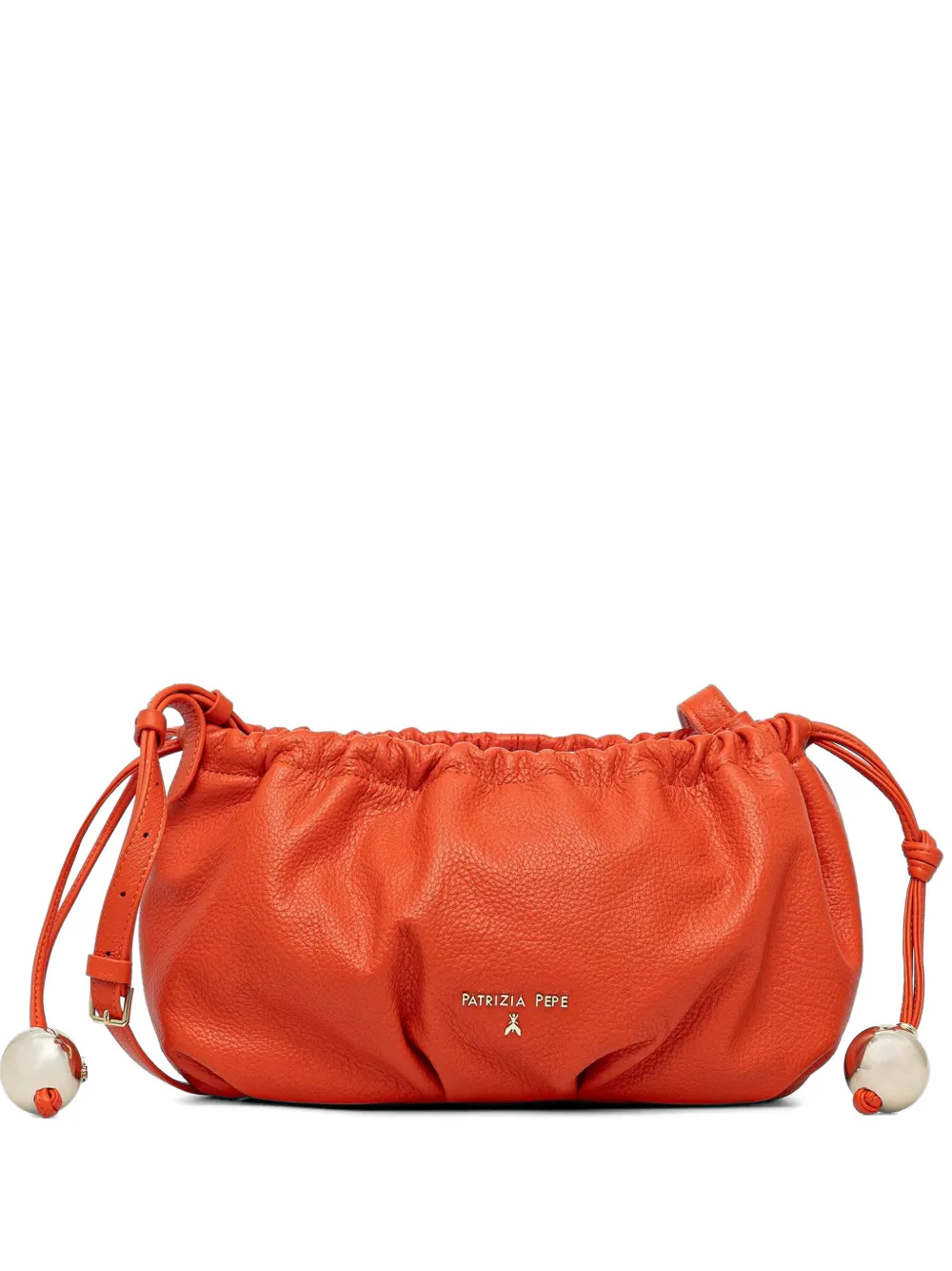 Patrizia Pepe Borsa Bubble piccola con coulisse - Arancione
