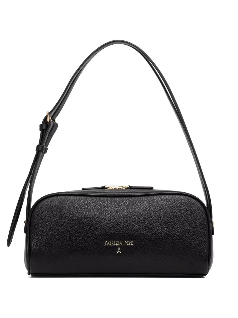 Patrizia Pepe grainy shoulder bag - Nero