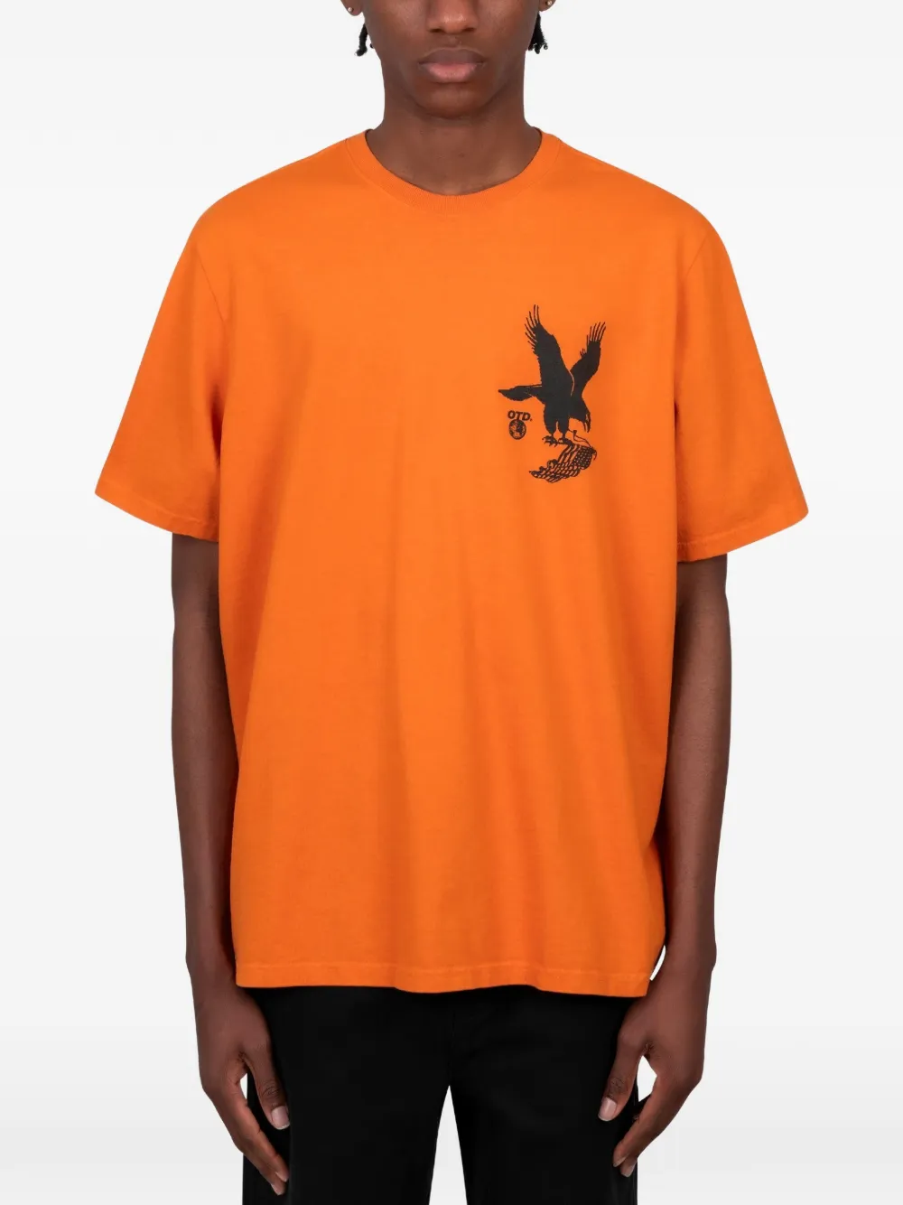One Of These Days eagle-print t-shirt - Orange