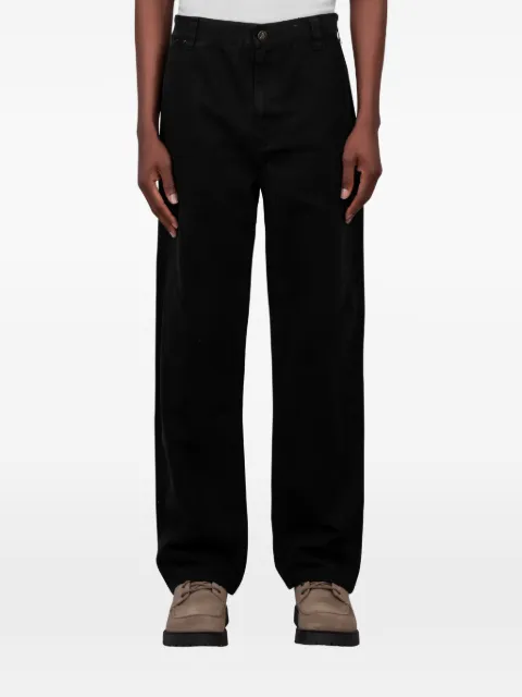 One Of These Days logo-patch straight-lçeg trousers