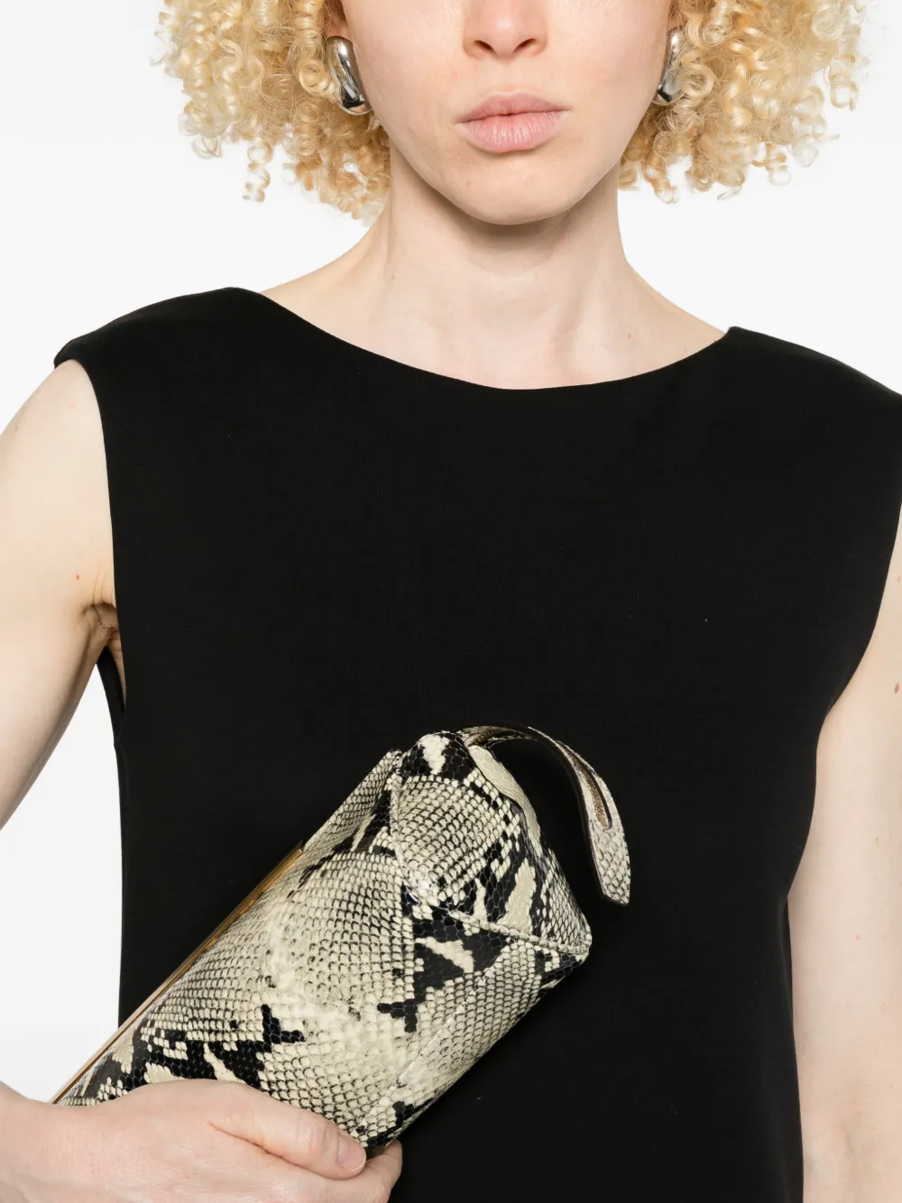 'S Max Mara Pepli maxi-jurk Zwart