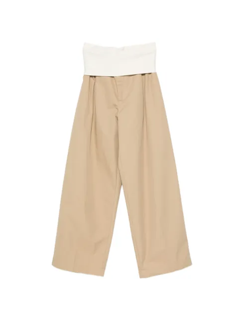 DARKPARK Wendy fold-over pleated trousers