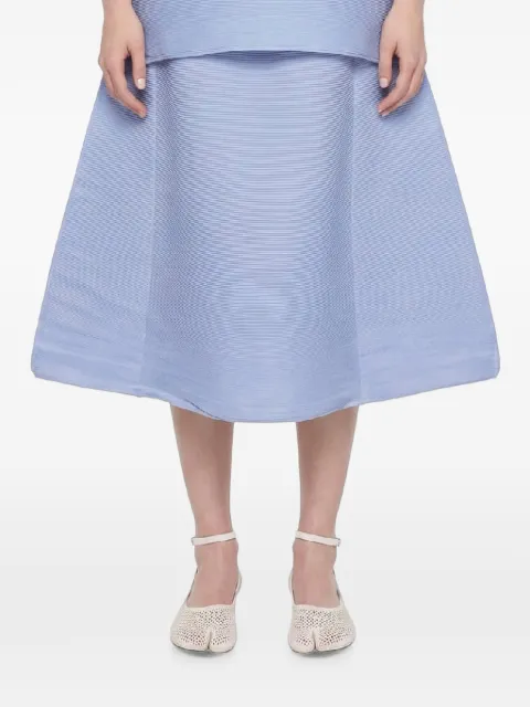 Melitta Baumeister A-line ripple midi skirt