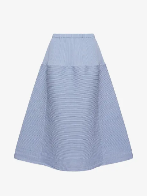Melitta Baumeister A-line ripple midi skirt