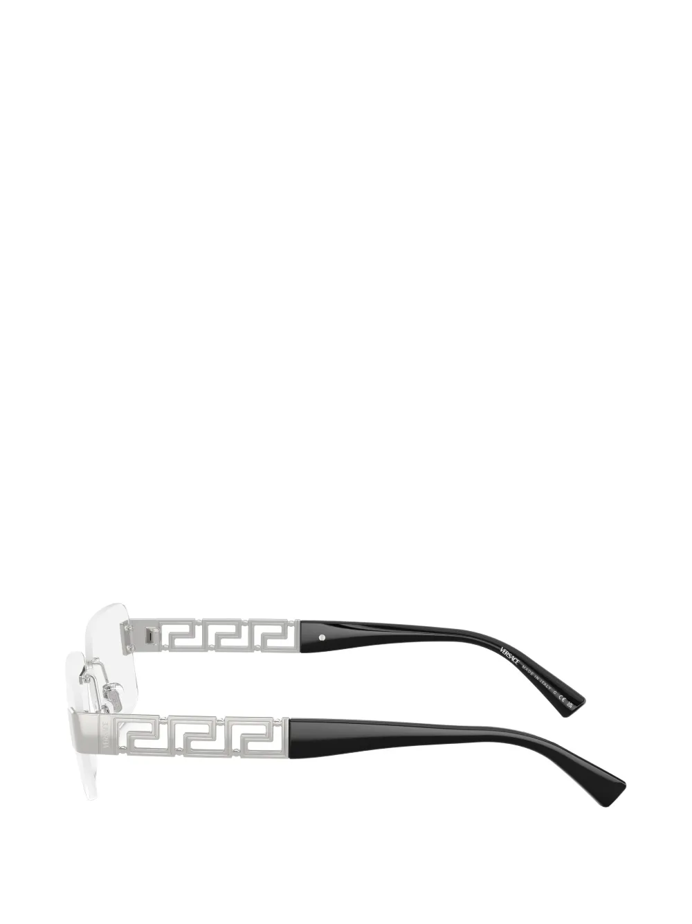  Versace Eyewear Lunettes De Vue à Monture Rectangulaire - Argent 
