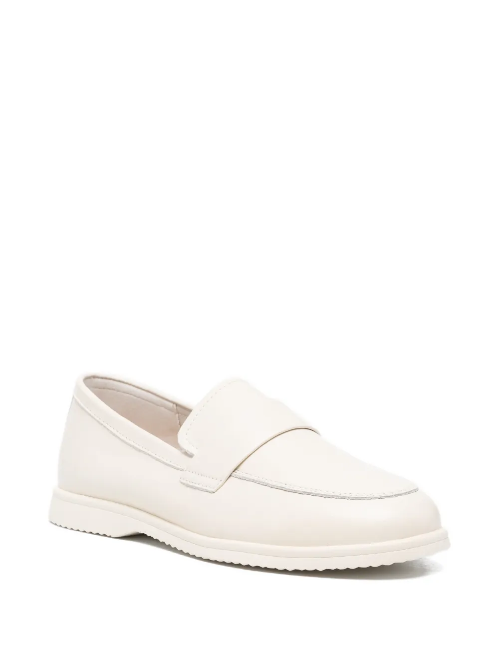 SERGIO MORETTI FIRENZE Leren loafers Beige
