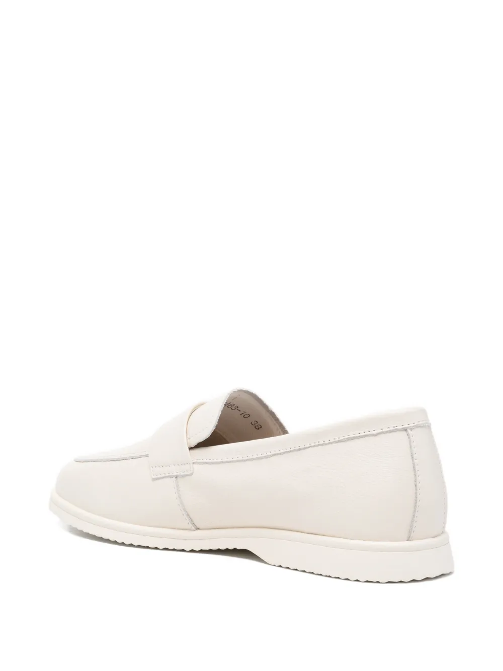 SERGIO MORETTI FIRENZE Leren loafers Beige