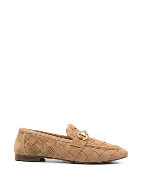 SERGIO MORETTI FIRENZE woven suede loafers