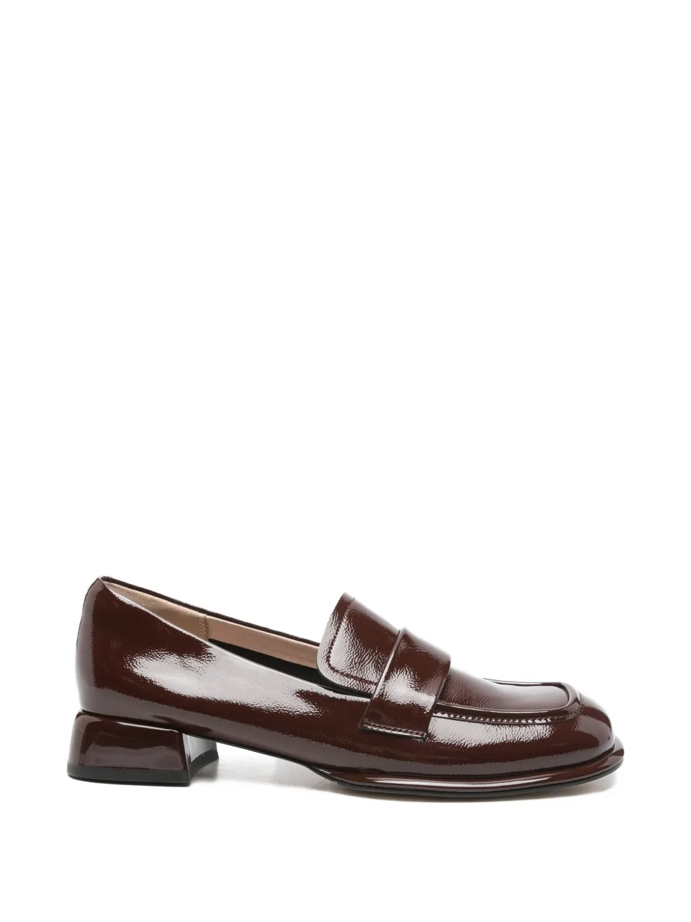 SERGIO MORETTI FIRENZE leather loafers - Rosso