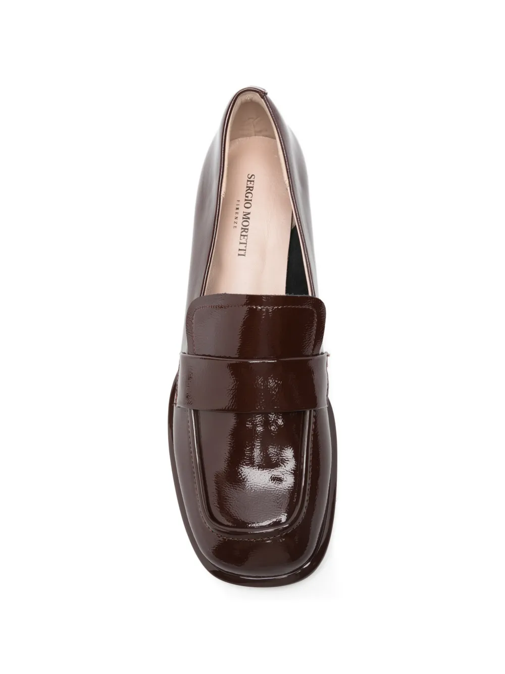SERGIO MORETTI FIRENZE Leren loafers Rood
