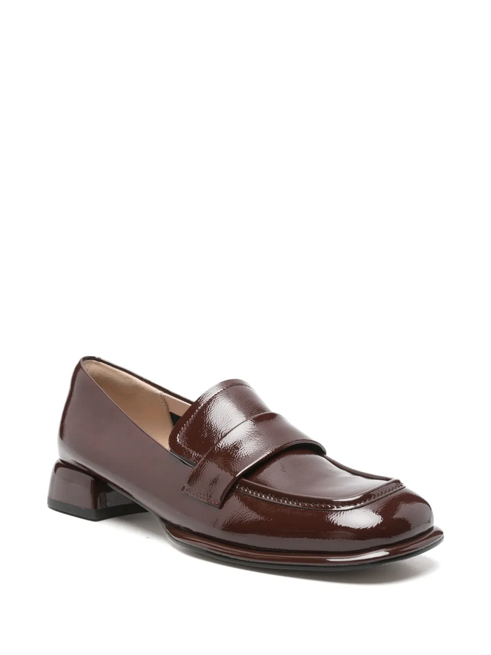 SERGIO MORETTI FIRENZE Leren loafers Rood
