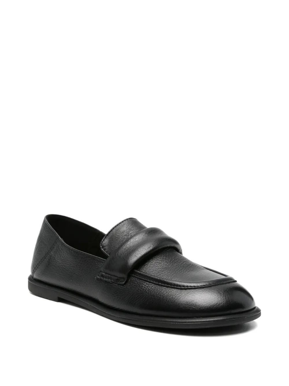 SERGIO MORETTI FIRENZE Leren loafers Zwart