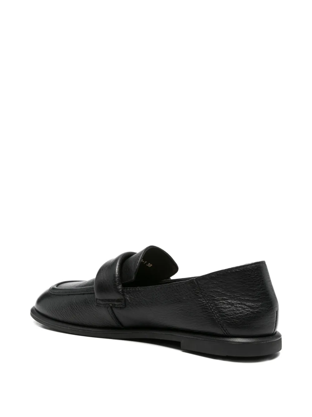 SERGIO MORETTI FIRENZE Leren loafers Zwart