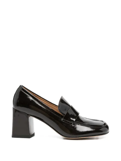 SERGIO MORETTI FIRENZE square-toe leather pumps