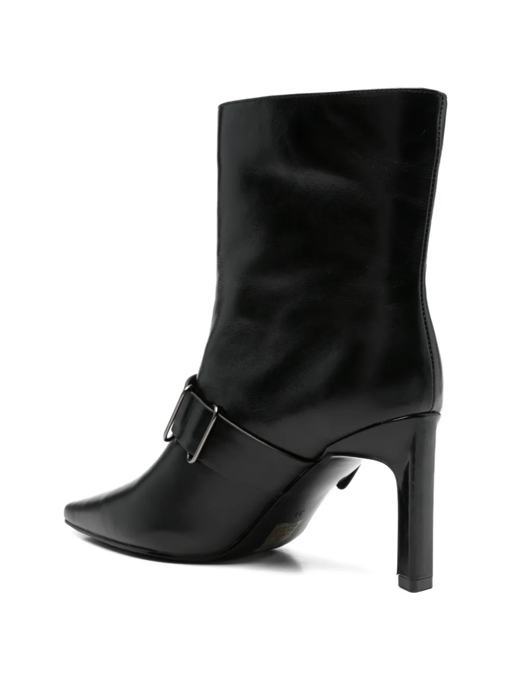 SERGIO MORETTI FIRENZE buckle-strap ankle boots Zwart