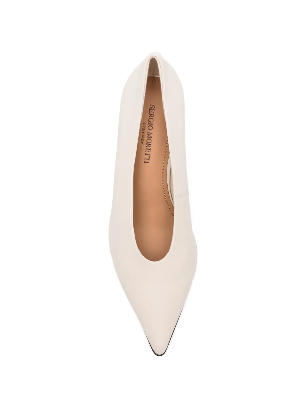 SERGIO MORETTI FIRENZE Pumps met puntige neus Beige