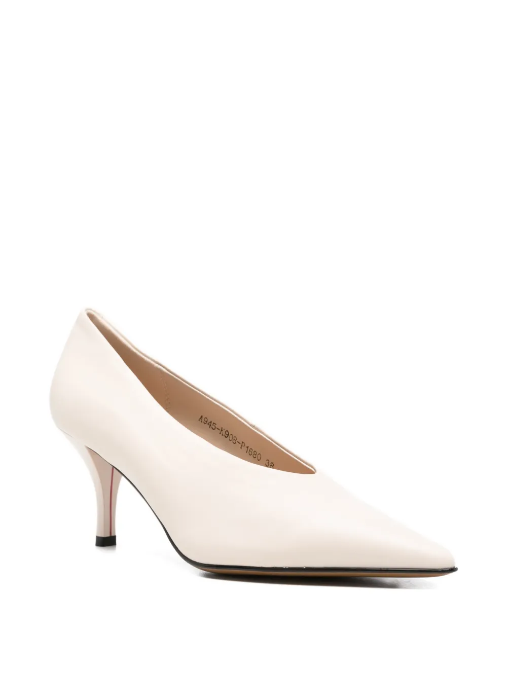 SERGIO MORETTI FIRENZE Pumps met puntige neus Beige