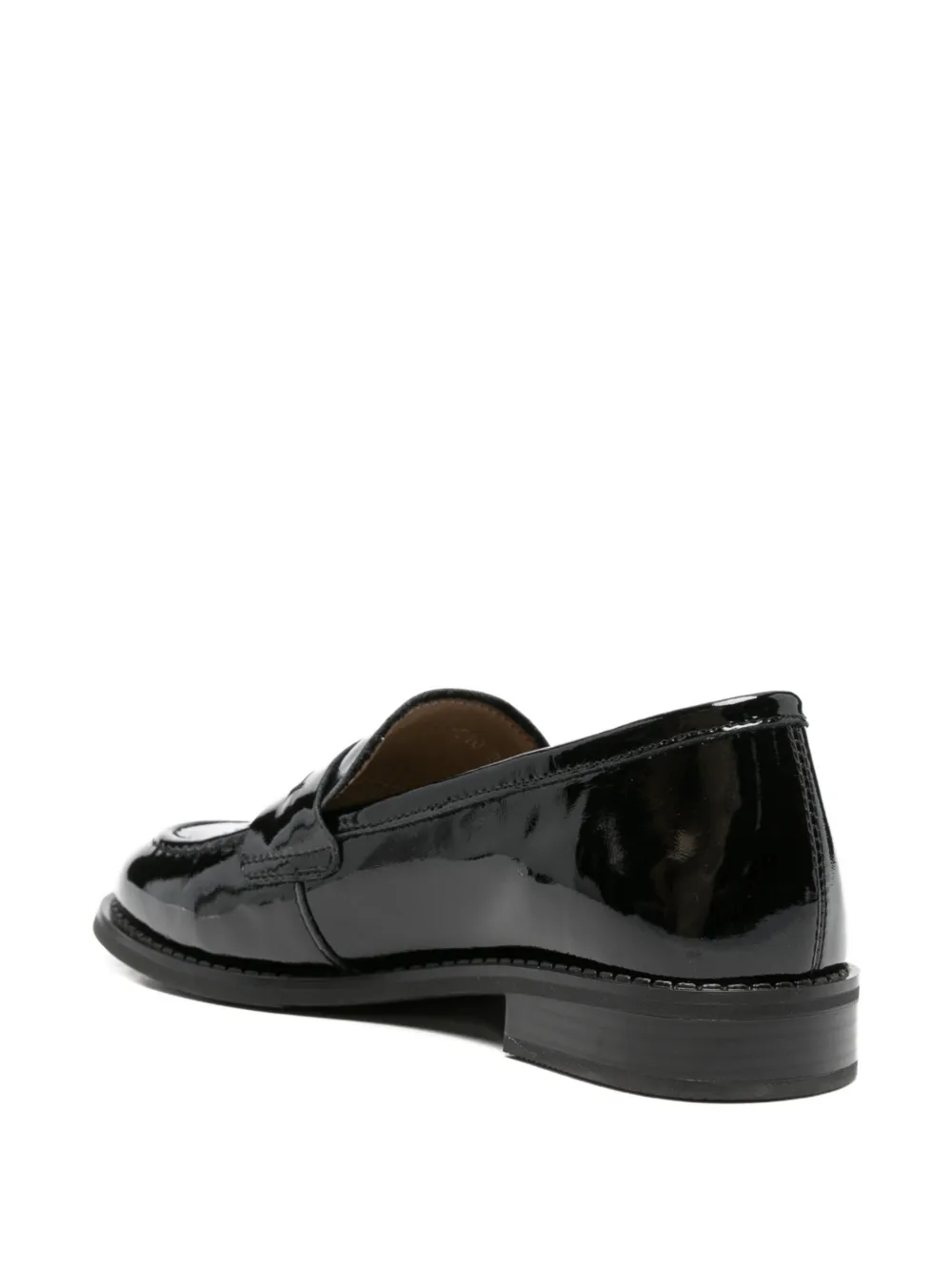 SERGIO MORETTI FIRENZE Leren loafers Zwart