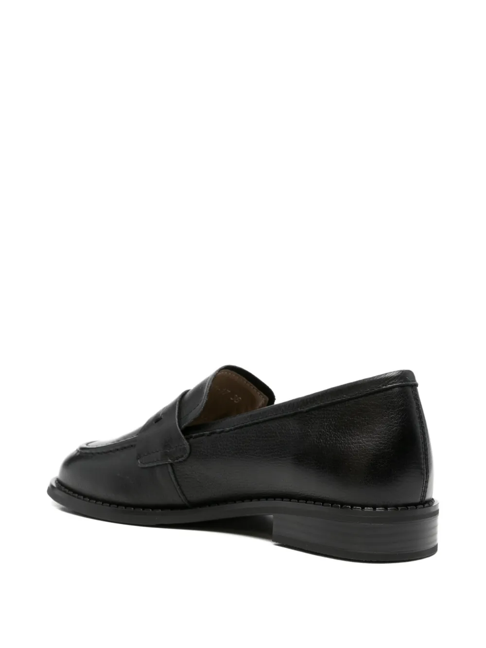 SERGIO MORETTI FIRENZE Leren loafers Zwart