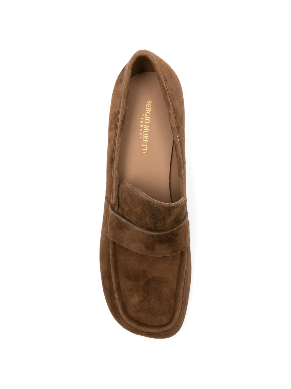 SERGIO MORETTI FIRENZE Suède pumps Bruin