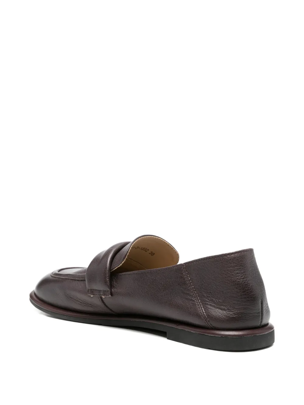 SERGIO MORETTI FIRENZE Loafers met ronde neus Bruin