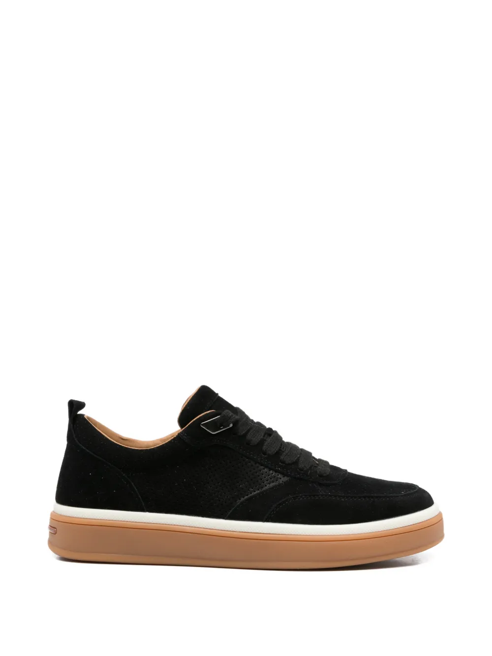 SERGIO MORETTI FIRENZE Geperforeerde sneakers Zwart