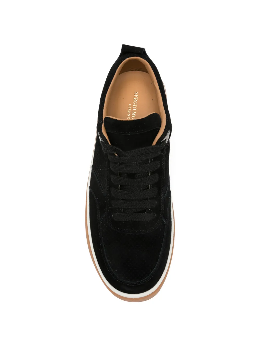 SERGIO MORETTI FIRENZE Geperforeerde sneakers Zwart